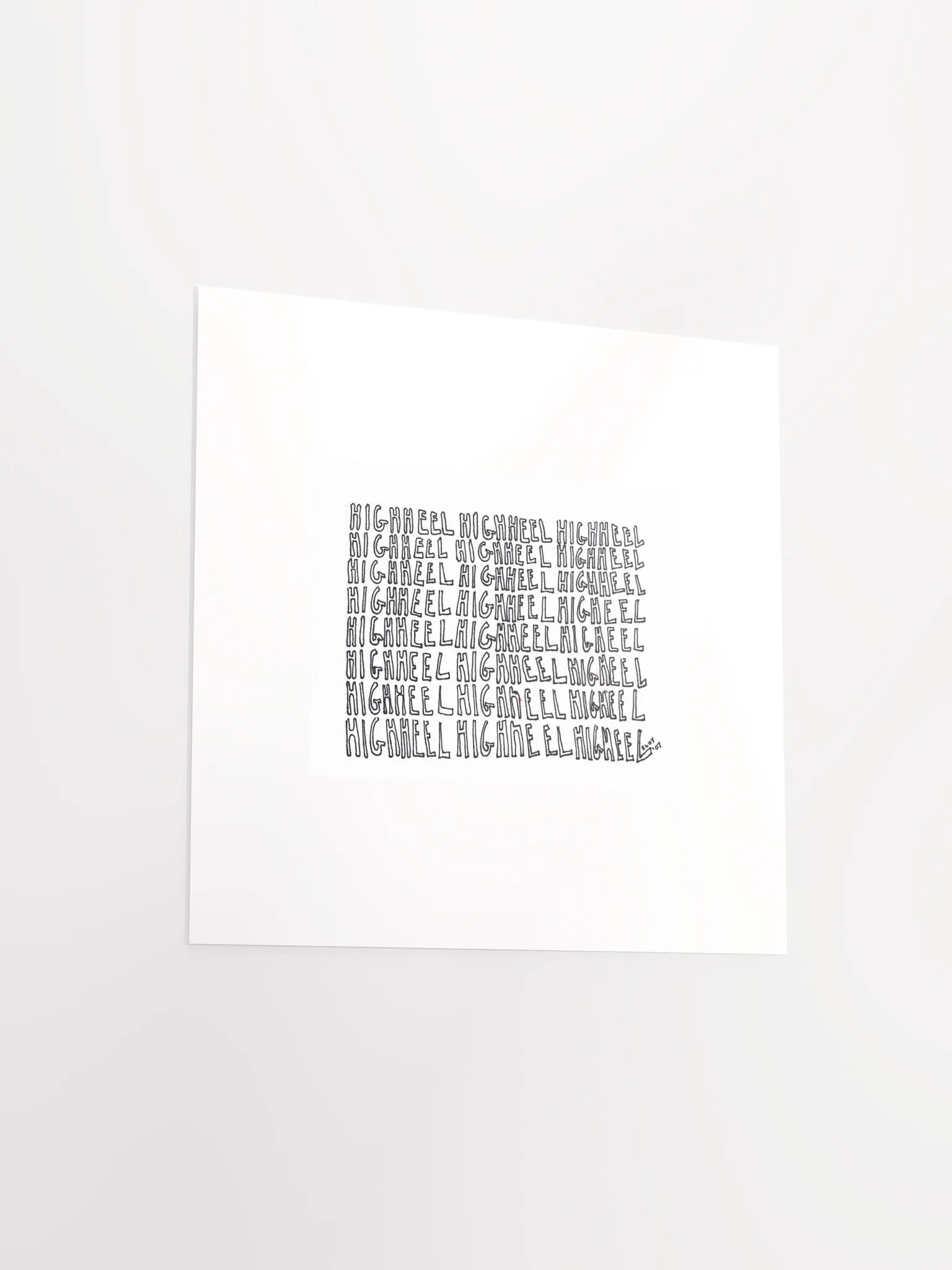 HIGHHEEL panel card print product image (5)