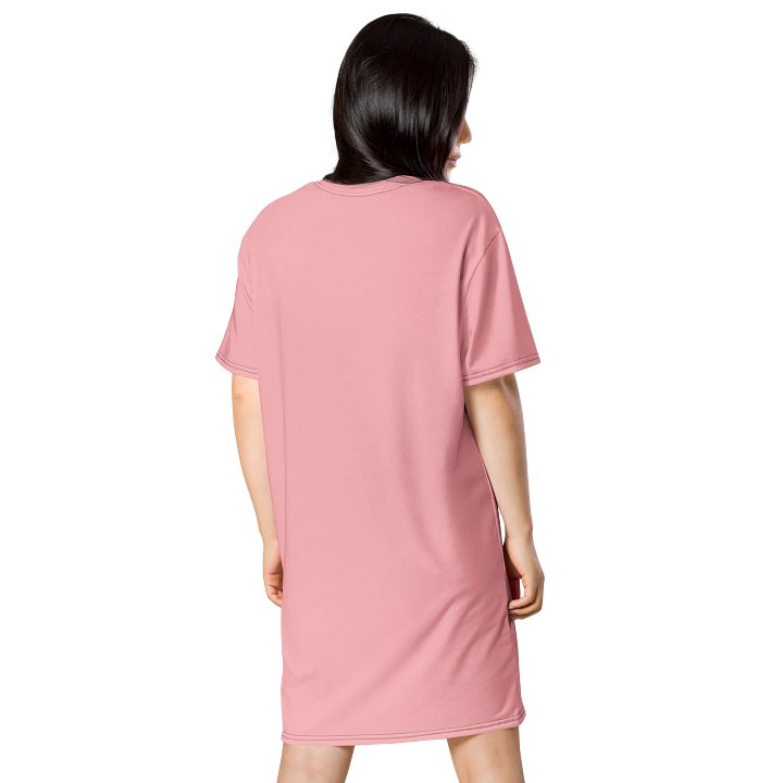 Light Pink Oversized T-Shirt Dress | Stretchy Fabric | Casual or Formal Style | Sizes 2XS-6XL | Exclusive Design product image (2)