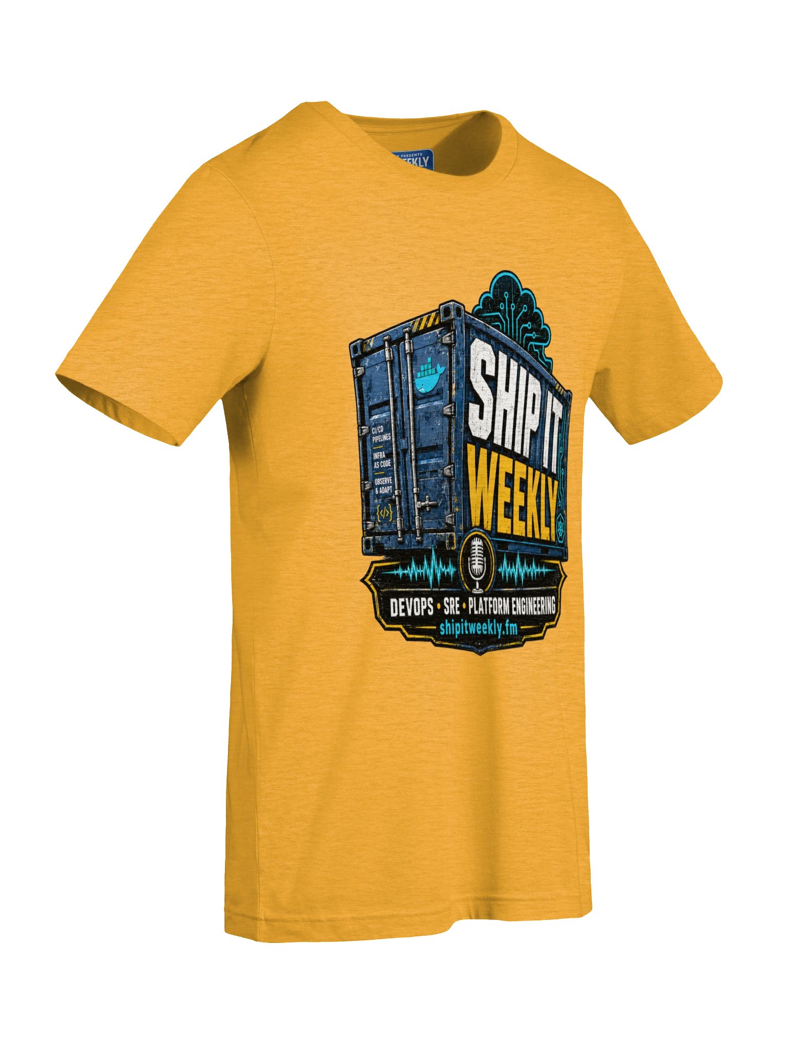 Containerized Chaos | Ship It Weekly DevOps Tee product image (7)