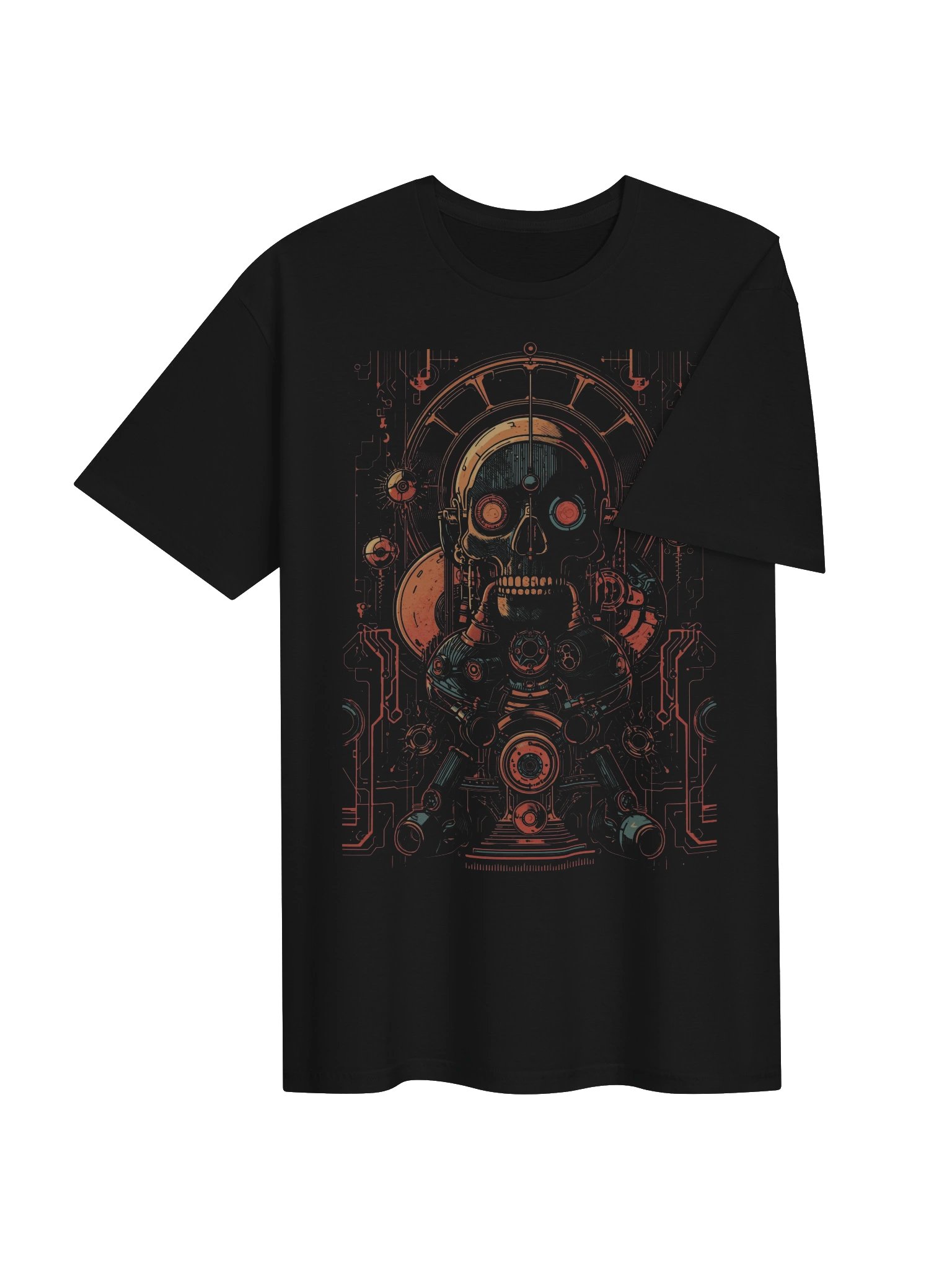 Retro Android Skull T-Shirt product image (7)