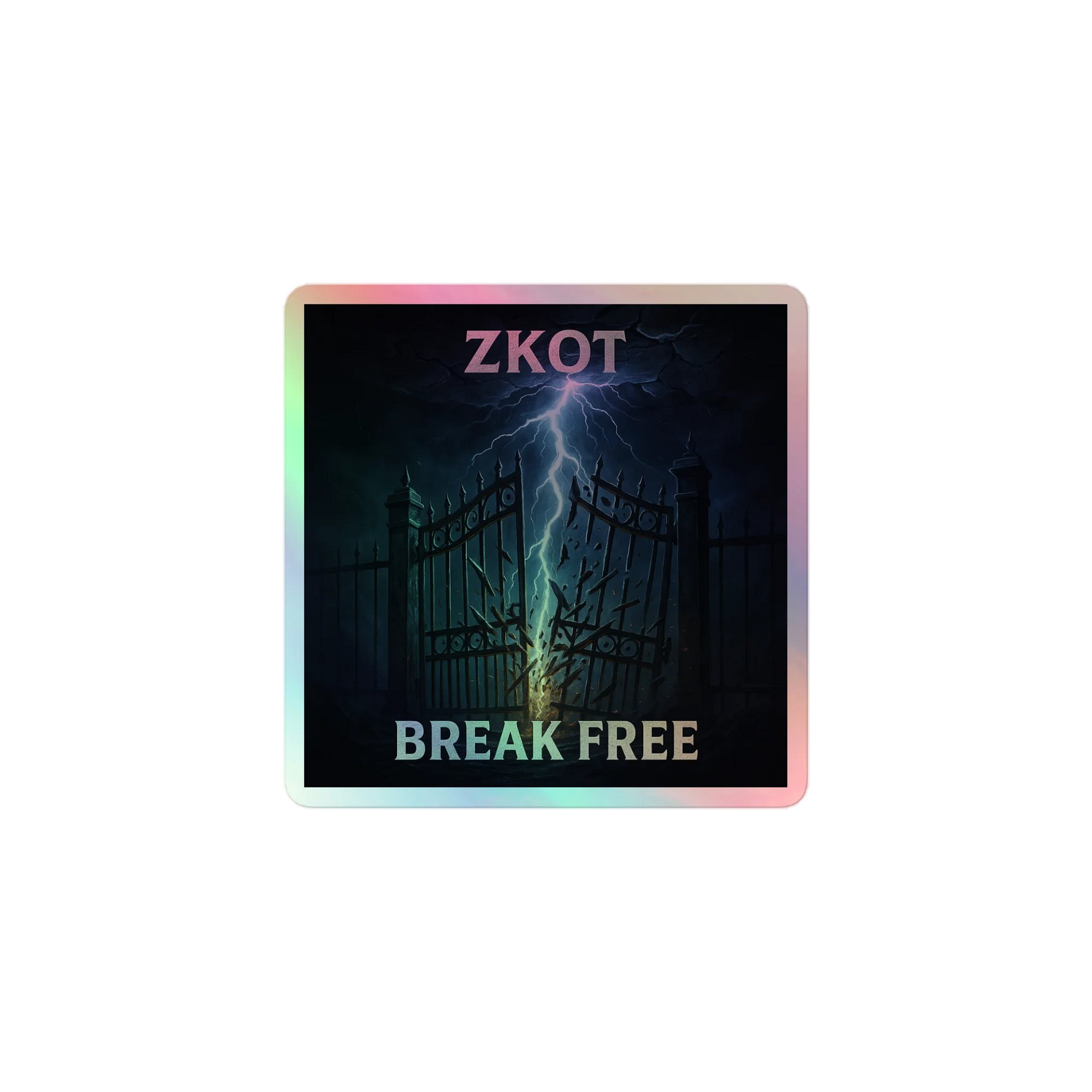 Break Free Album Cover Holographic Sticker - Show your Support with Style - Accessories product image (1)