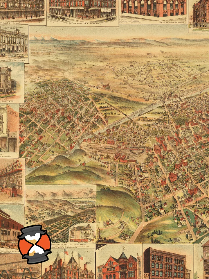 Los Angeles 1891 (Framed Poster Print) product image (2)
