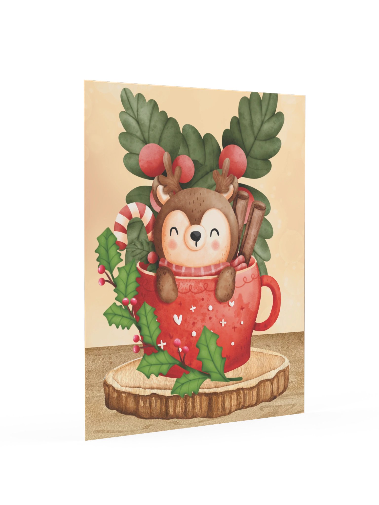 Reindeer Cocoa Christmas Cutie Print product image (3)