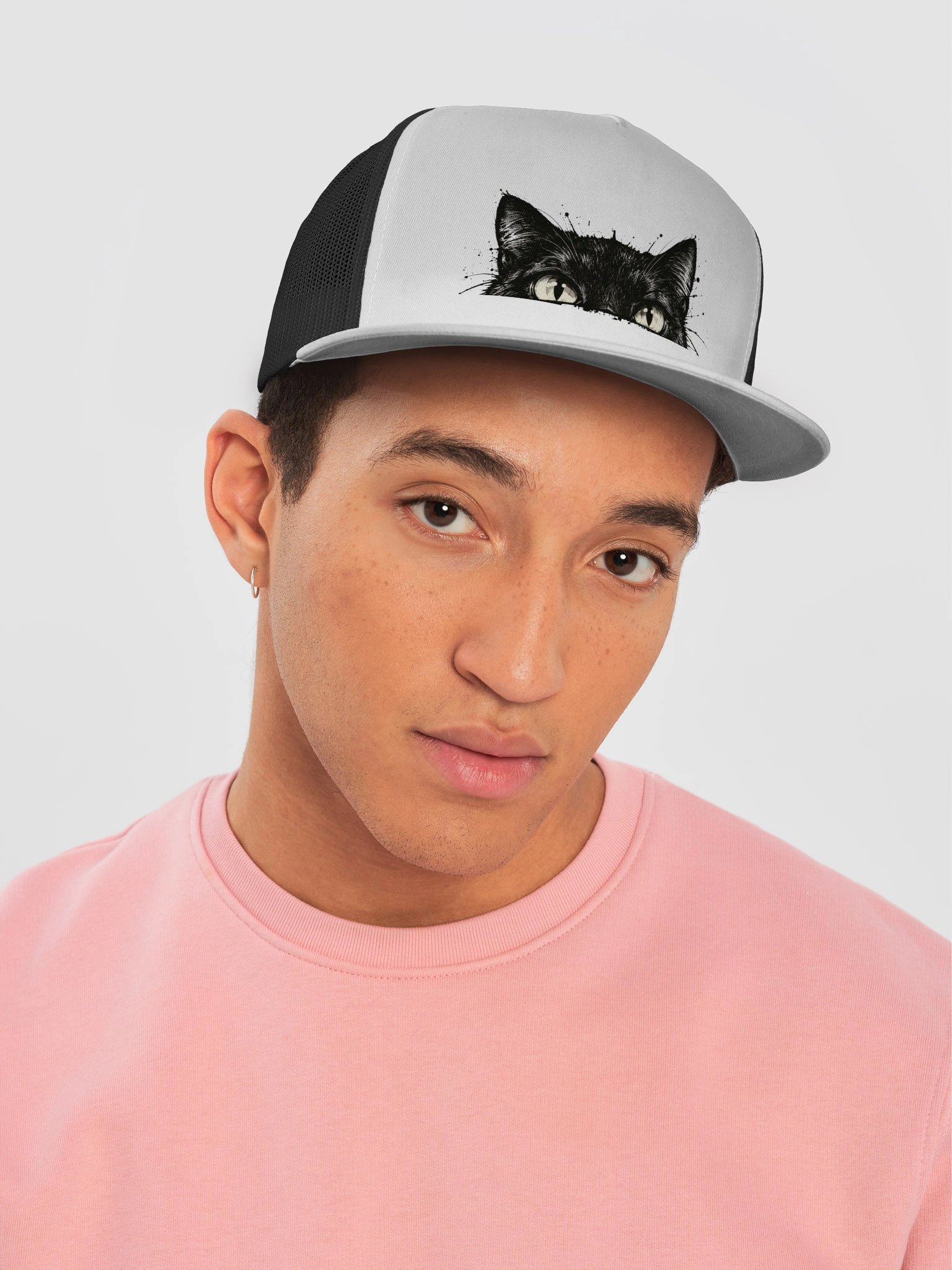 Midnight Cat Trucker Hat product image (21)