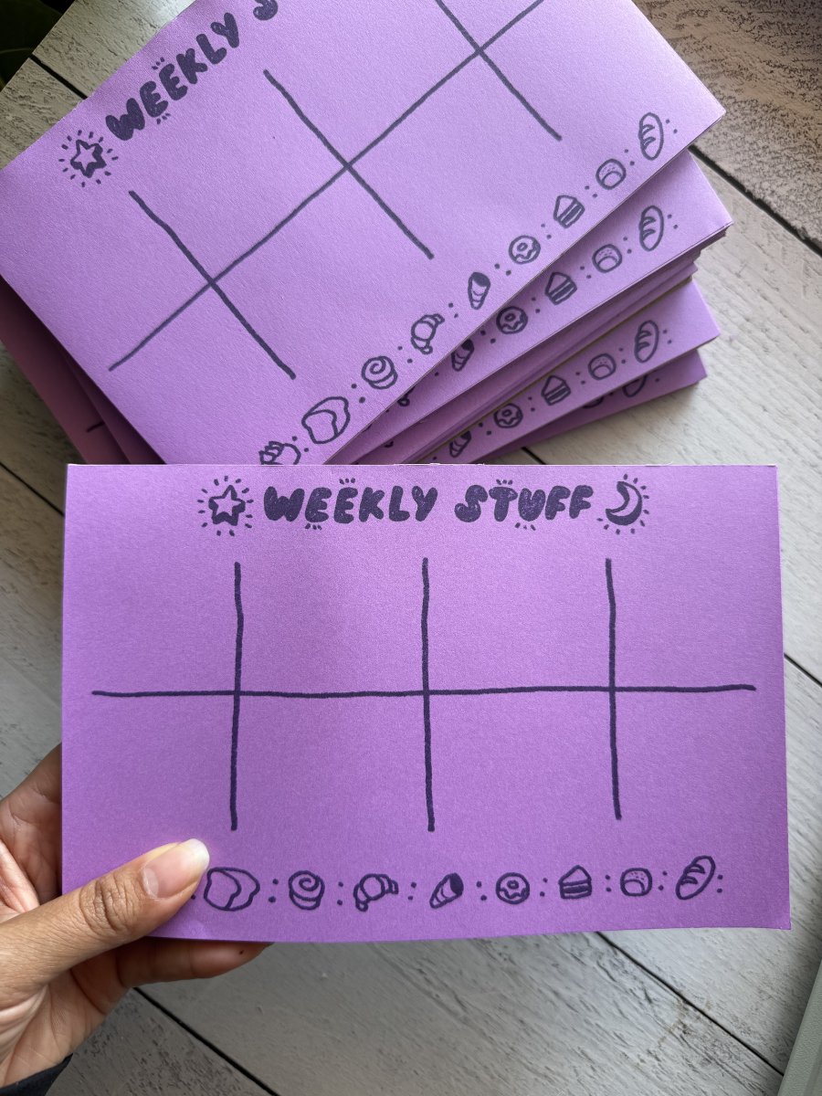 Ube Weekly Memo Pad - Undated product image (4)