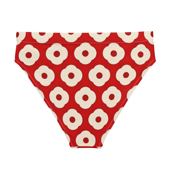 Blossom Red All-Over High Waist Bikini product image (2)