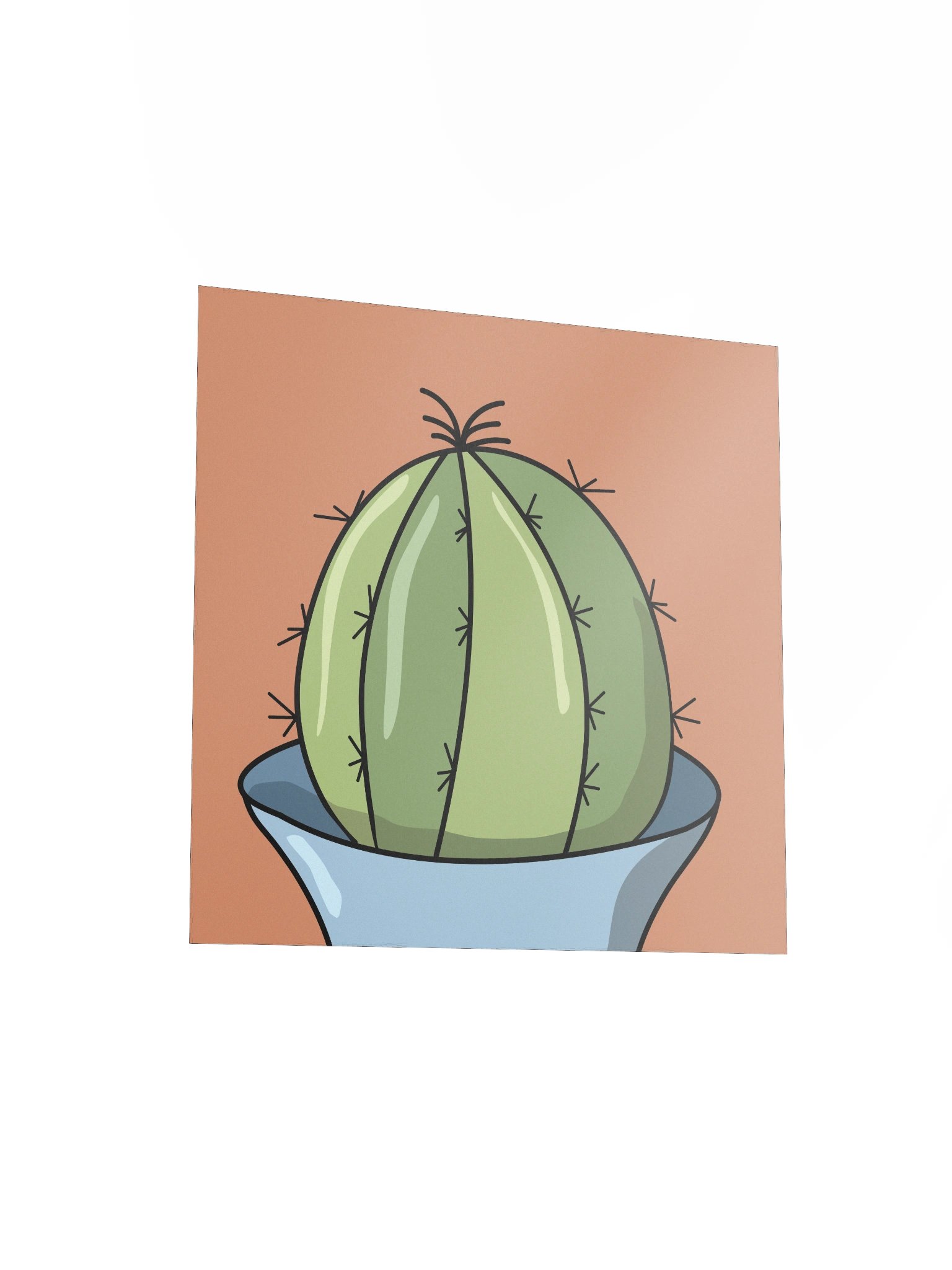 The Barrell Cactus Design - Bad Hair Day Archival Poster product image (3)