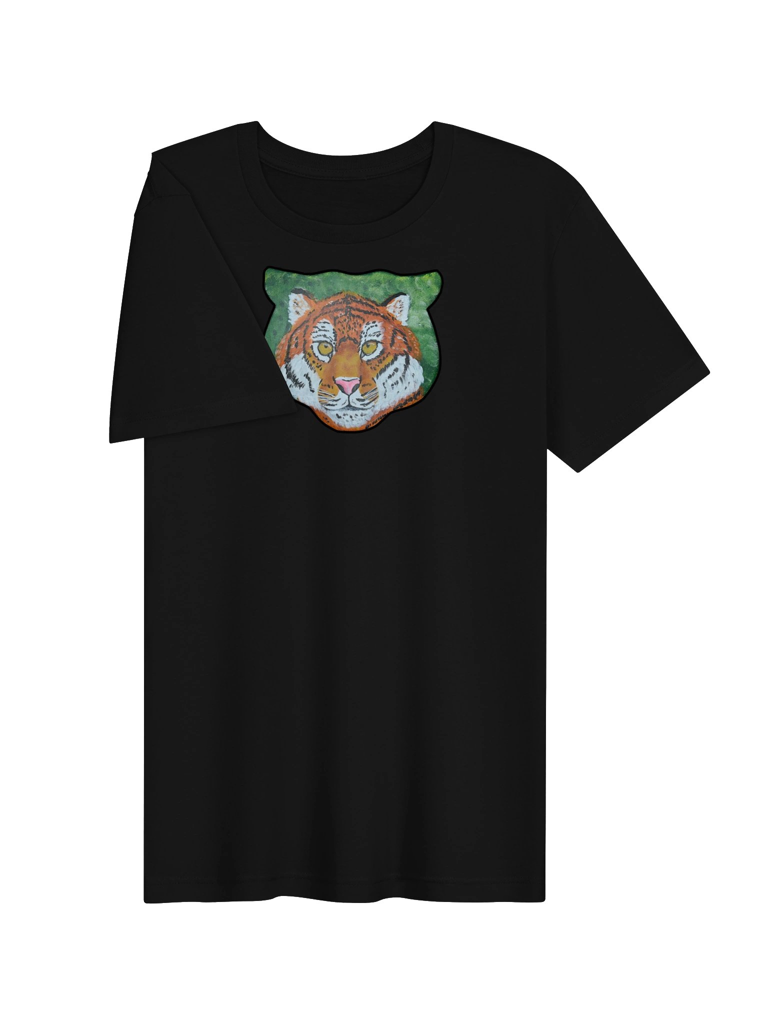 Tiger Portrait Painting Print - Bella+Canvas Tee product image (3)