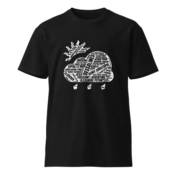 Haitian Heroes Word Cloud T-Shirt product image (1)