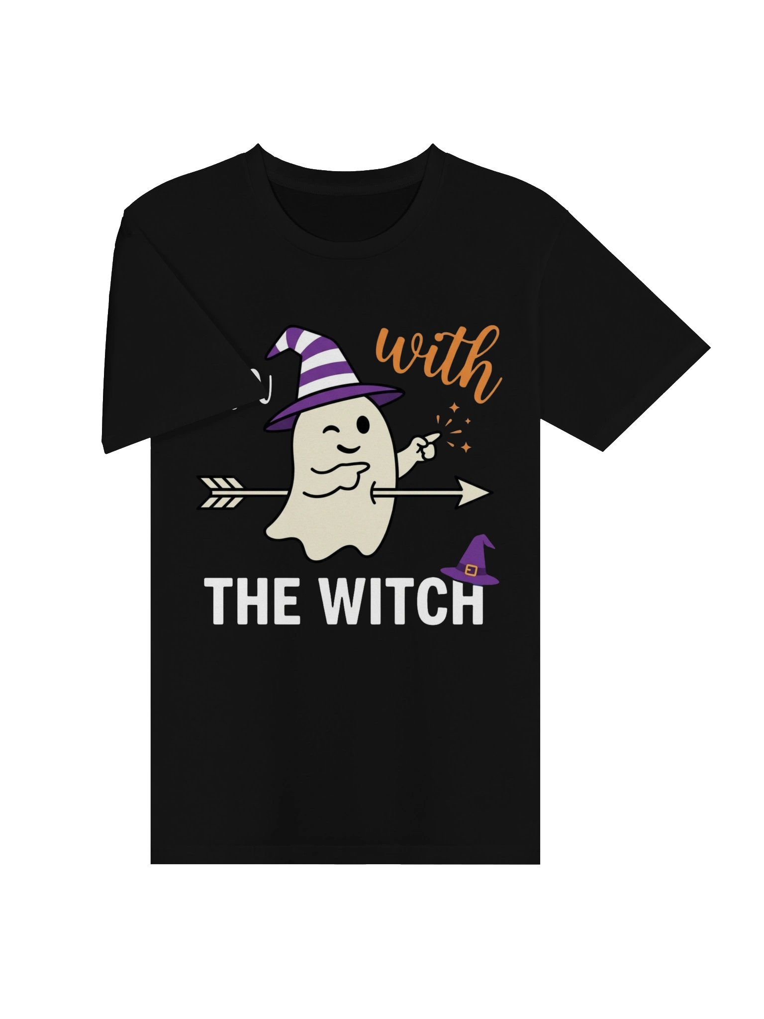 Im with The Witch Funny Halloween Couples Tank Top product image (3)
