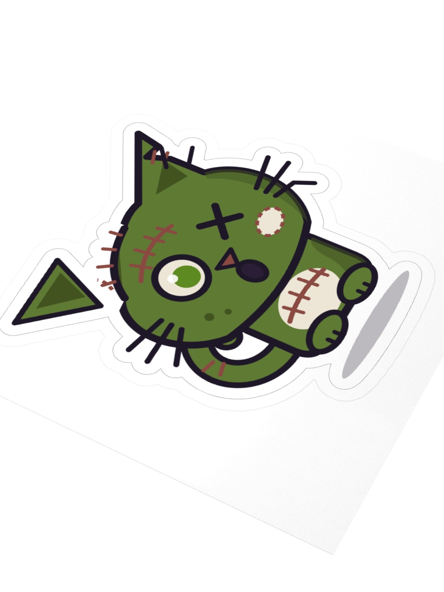 Nyanbie First Mistake Zombie Cat Laptop Sticker product image (3)
