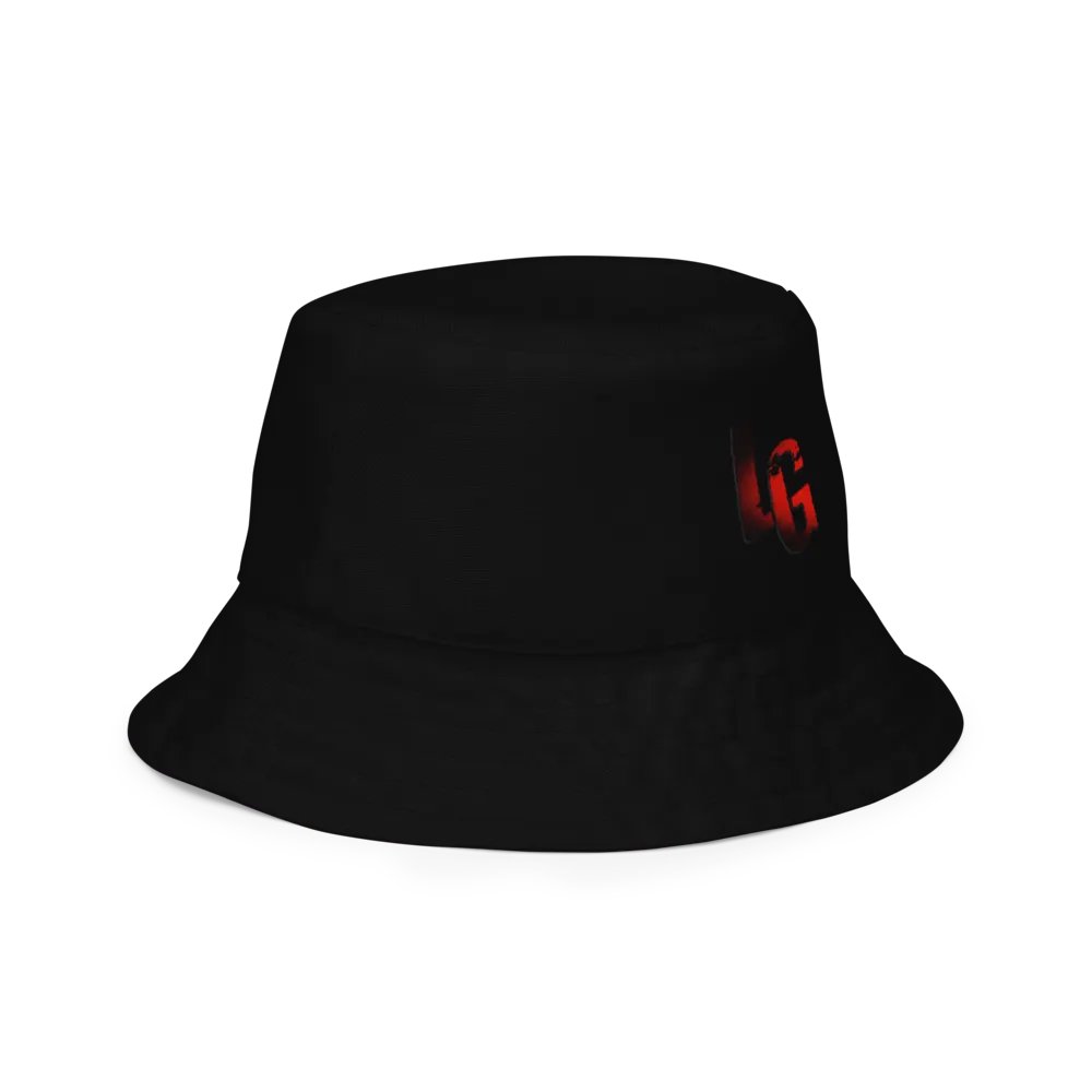 Reversible Black/Blood Paradise Bucket Hat product image (4)