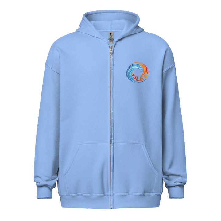 Rule #7 Zip Hoodie Blue and Orange product image (5)