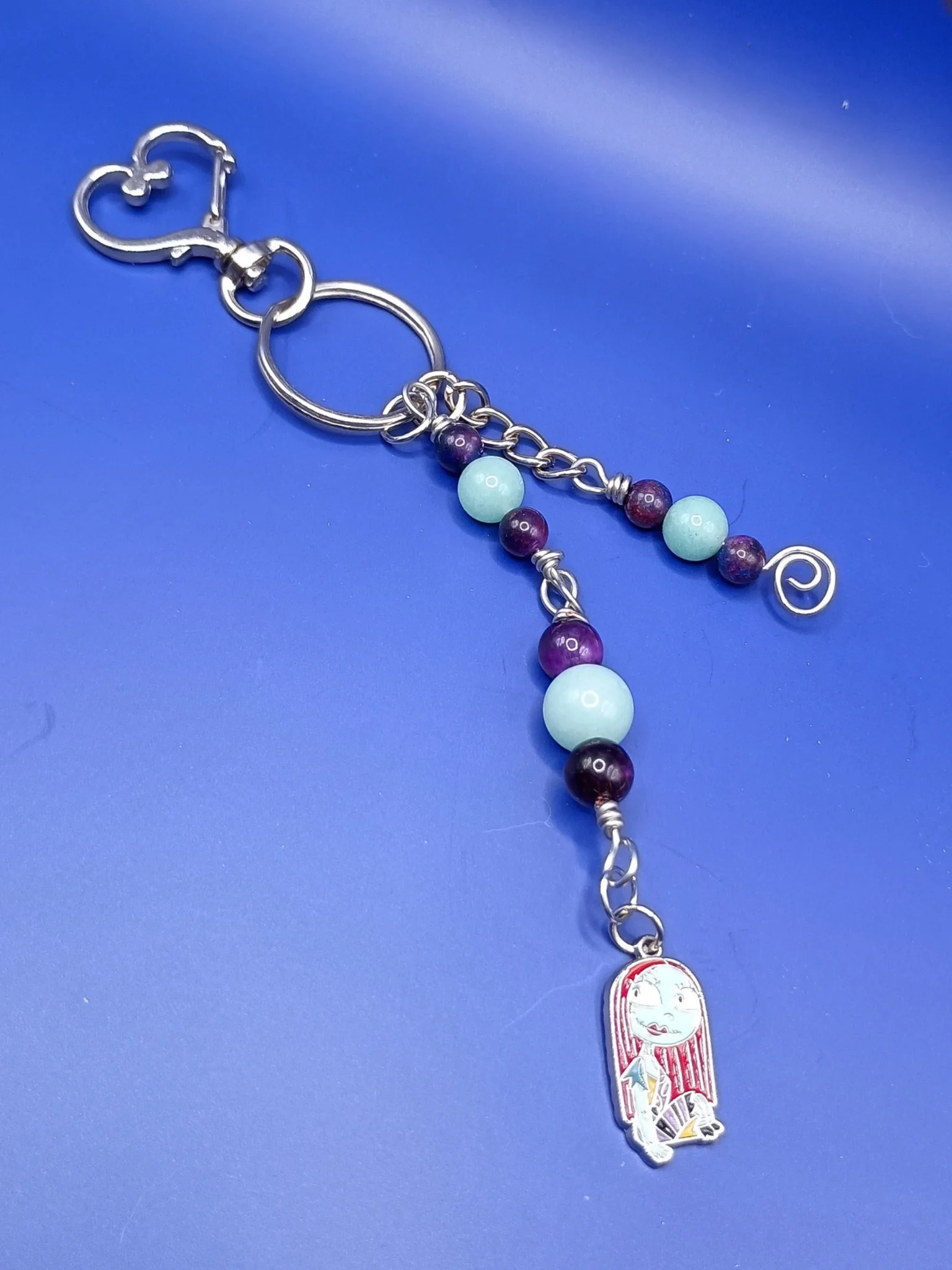 Handmade Bag Charm ft. Sally, Halloween & Christmas, Keychain, Purse Accessory product image (3)