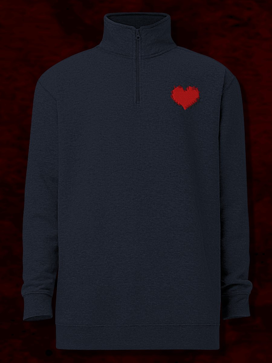 Poly Heart Fleece Zip product image (1)