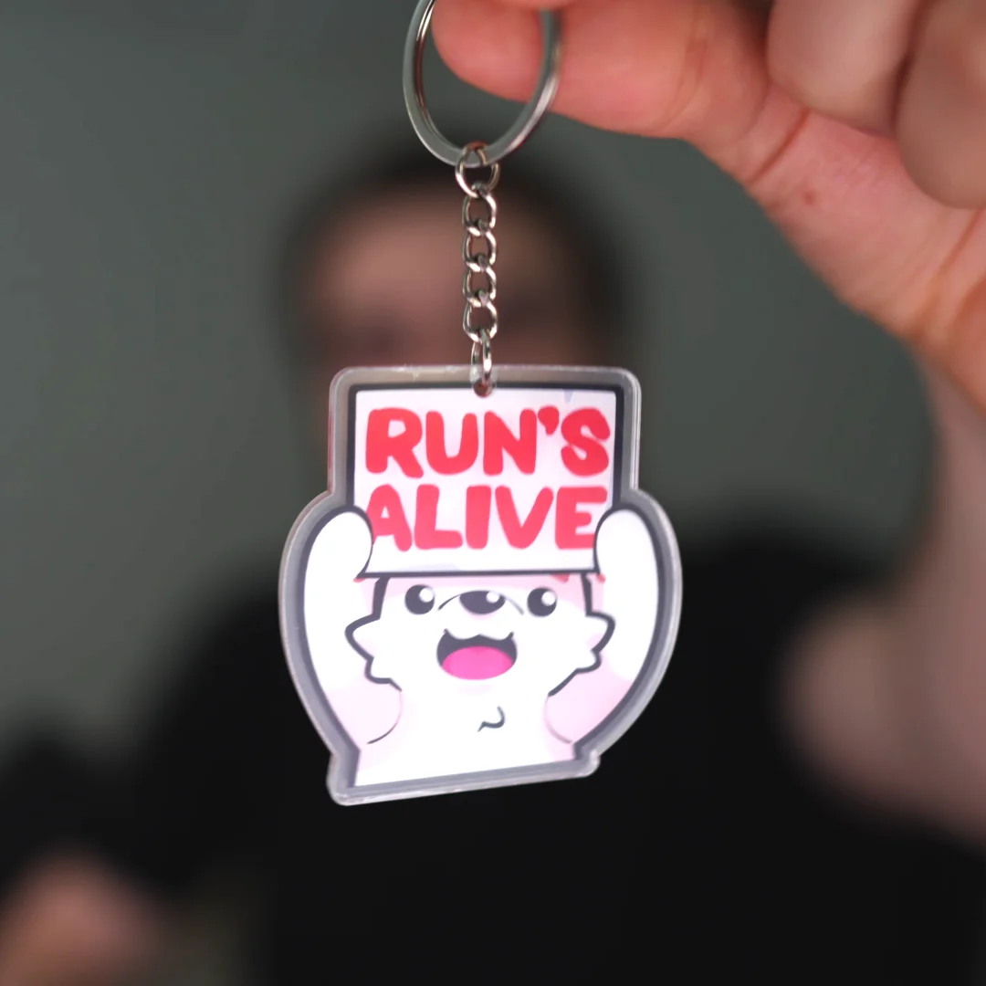 PRE ORDER - Run's Alive Keychain product image (2)