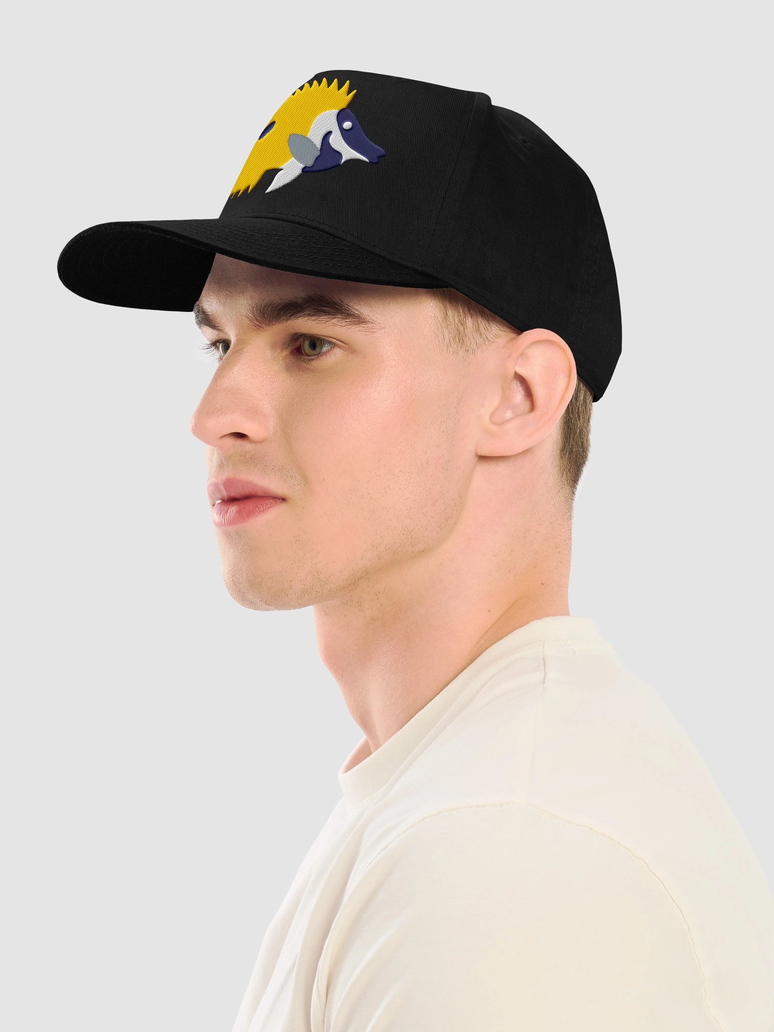 Foxface Rabbitfish(Version 2) Mid-Profile Baseball Cap (Embroidered) for Reef and Marine Aquarium Lovers product image (3)