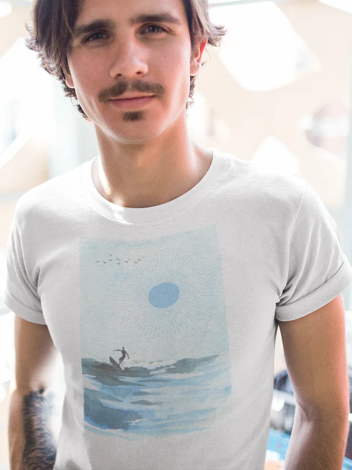 Tranquil Surfing Seascape T-shirt - Cotton product image (1)