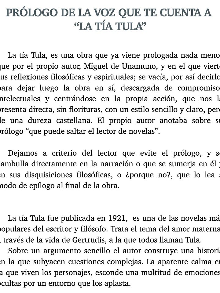 La tía Tula de Miguel de Unamuno - (Ebook) product image (2)