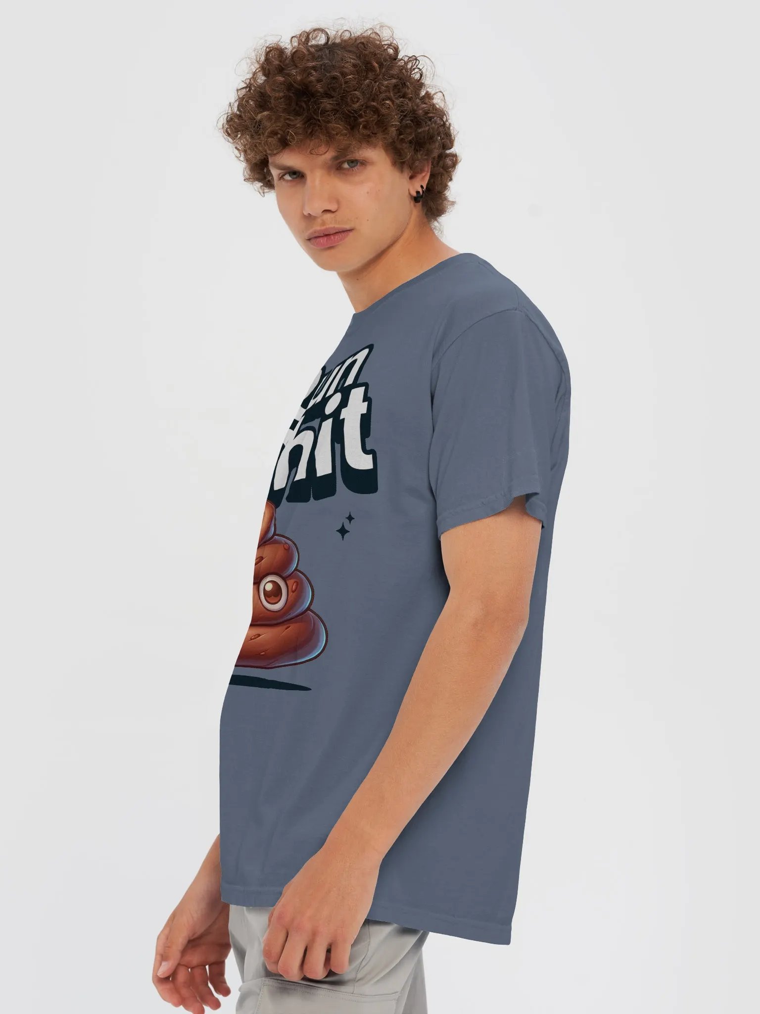 Smiling Poop Emoji 'I Run Like Shit' T-Shirt product image (30)