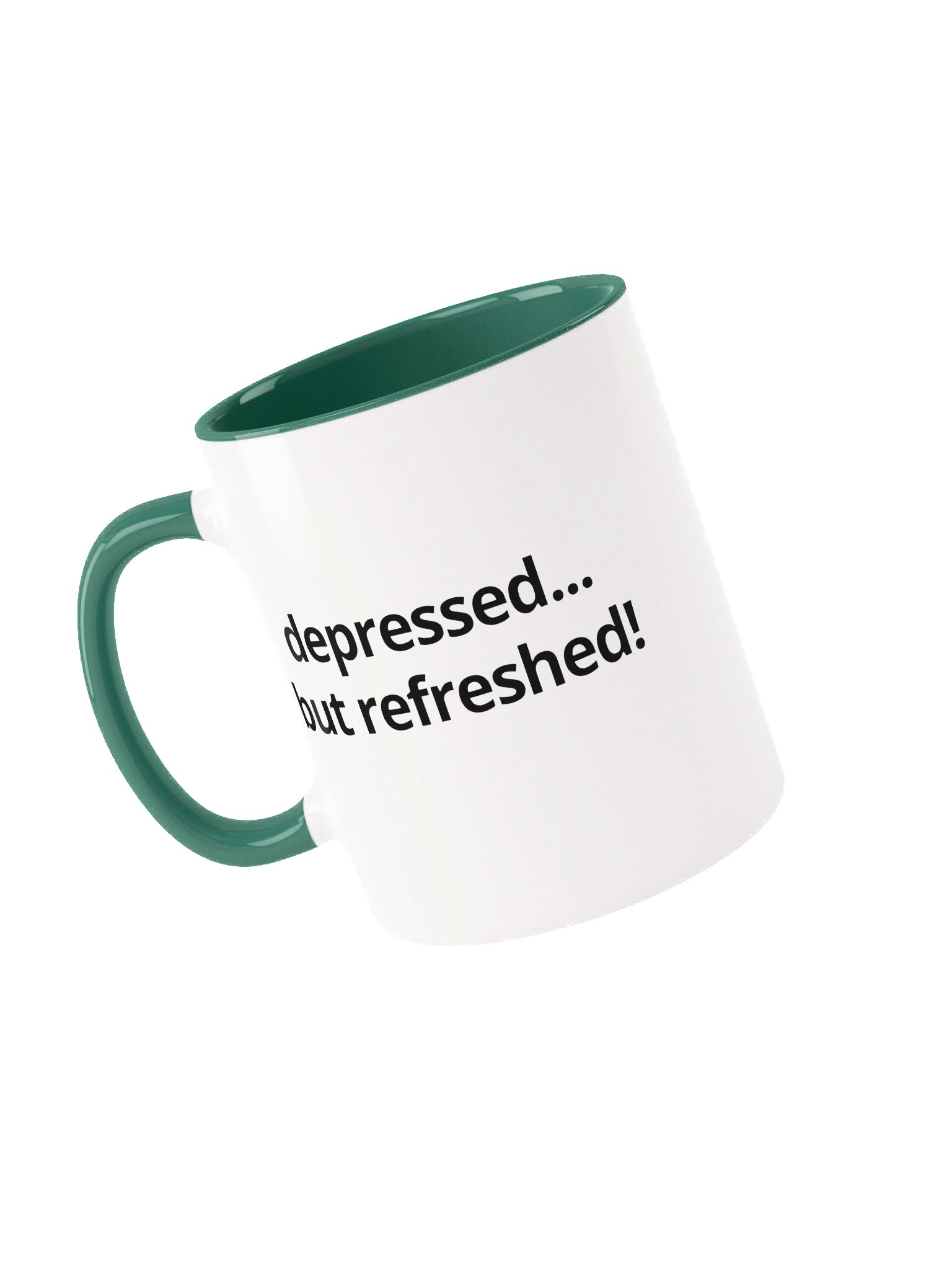 depressed... but refreshed - Splash of Colour Mug 11oz product image (1)