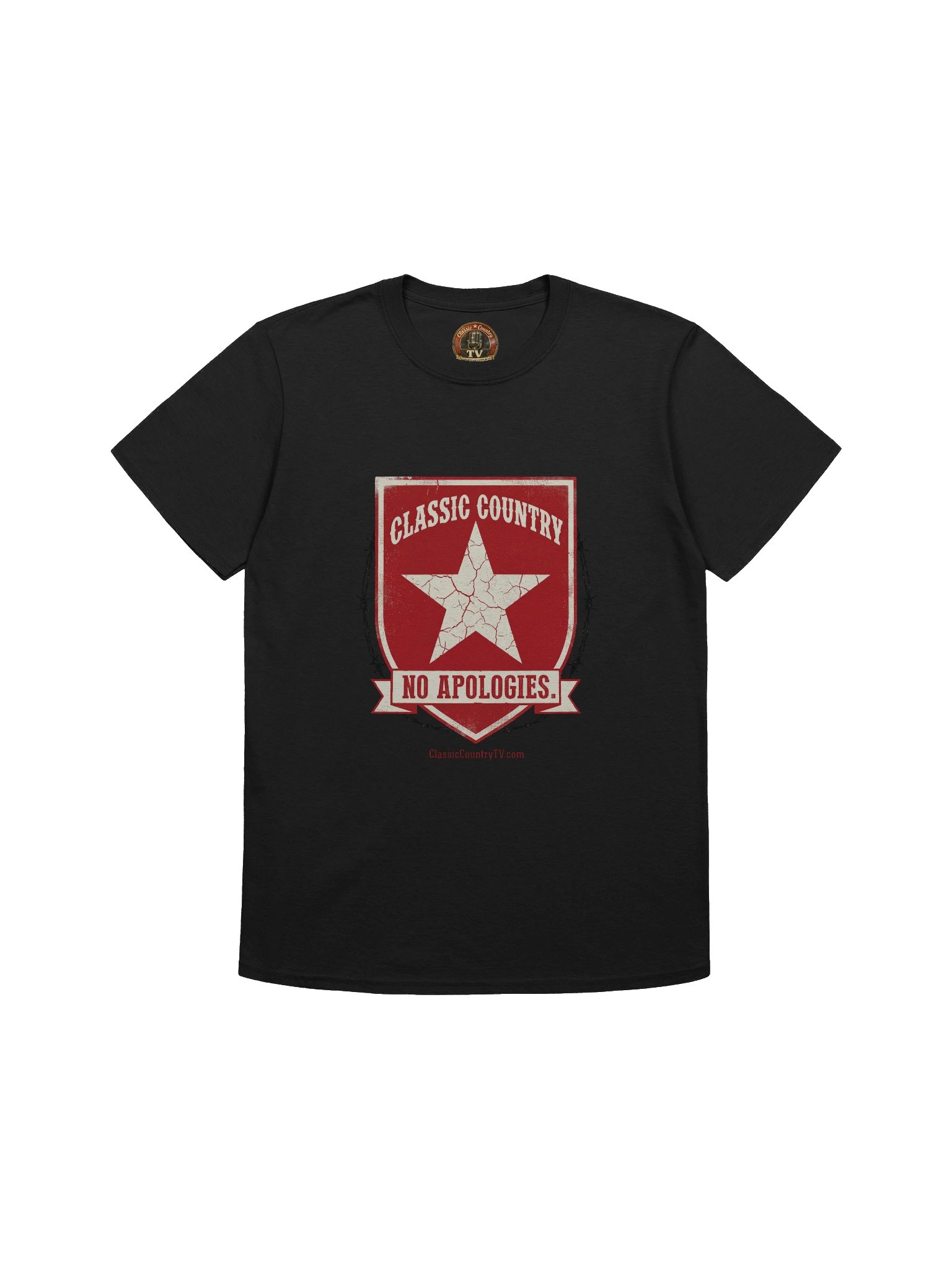 Classic Country. No Apologies. — Outlaw Shield Tee product image (1)