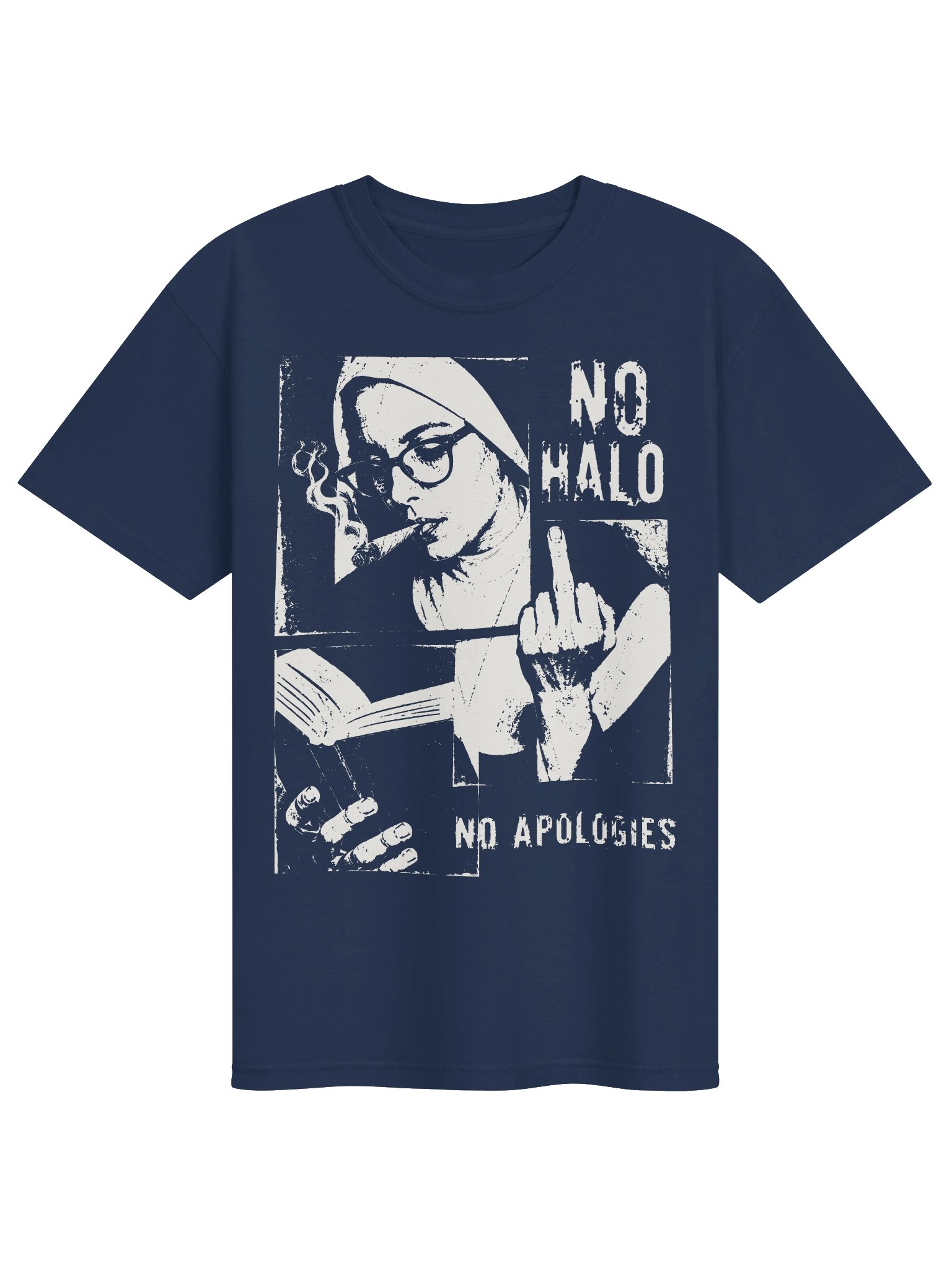 No Halo. No Apologies. // Nun // Heavyweight Vintage Graphic Tee product image (35)