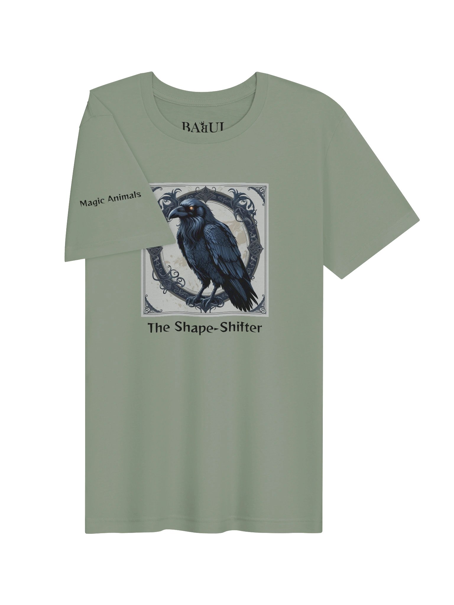 CROW – The Shape-Shifter - Magic Animals T-Shirt - (front graphic) product image (4)