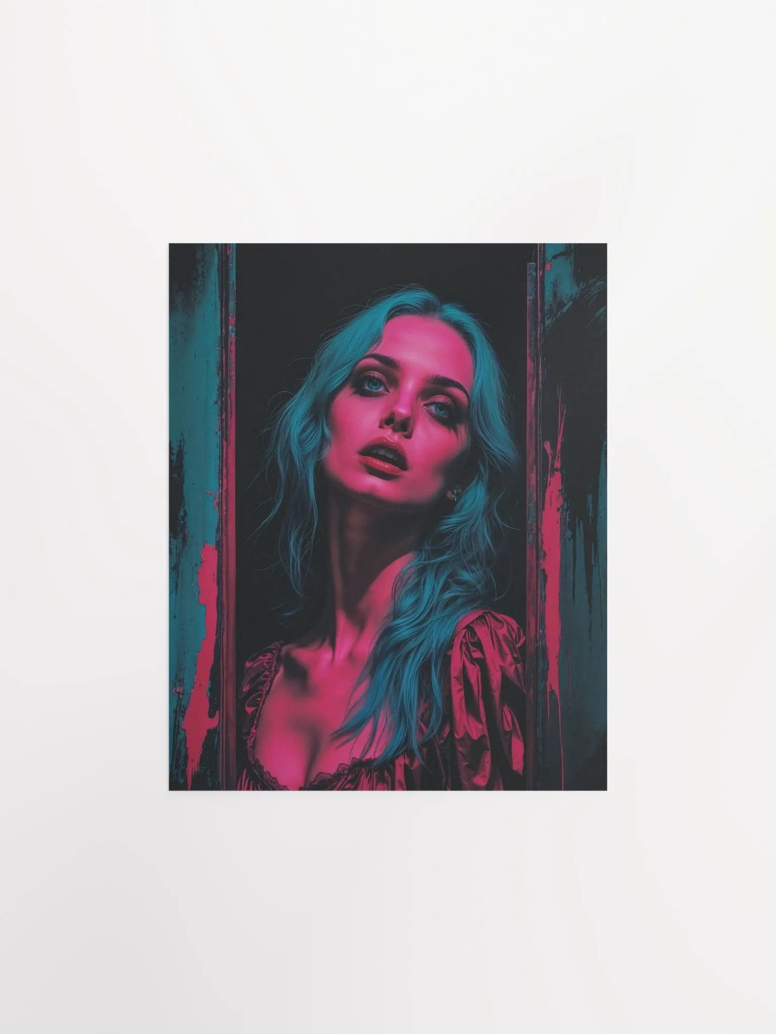 Intense Blue Hair Poster product image (16)
