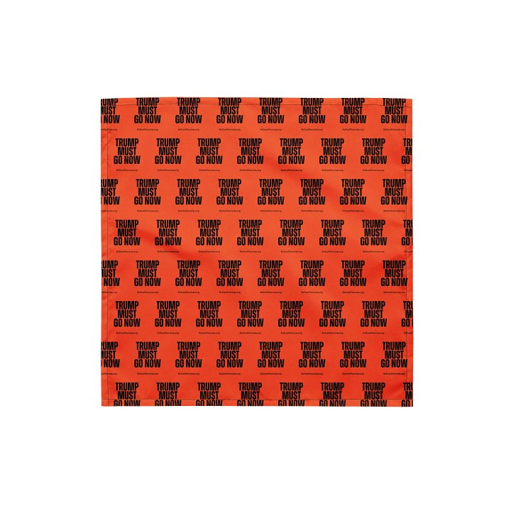 Trump Must Go Now! Bandana product image (1)