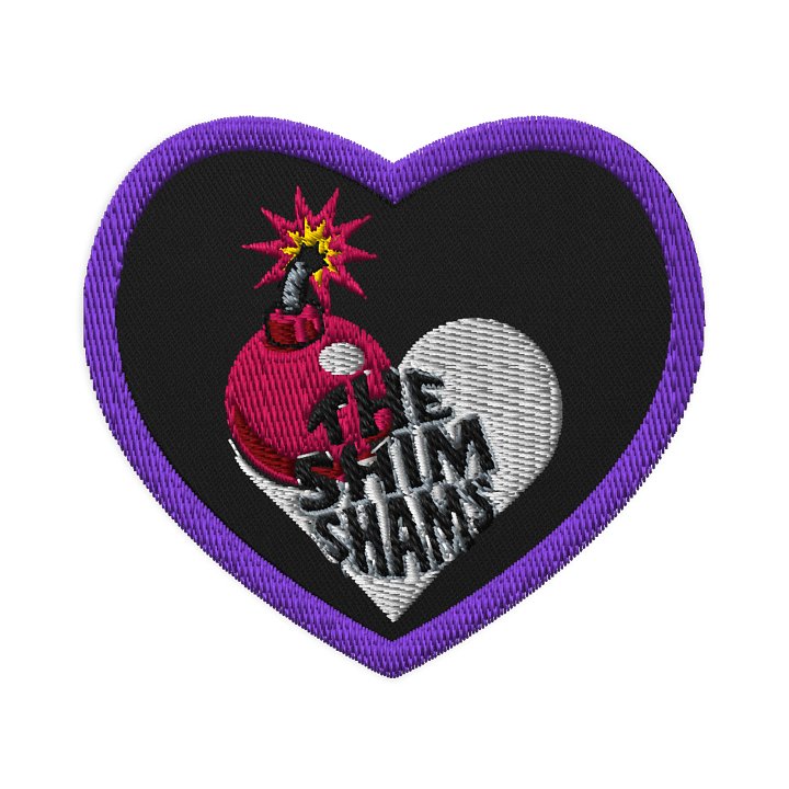 Love Bomb Embroidered Patch- Heart product image (1)