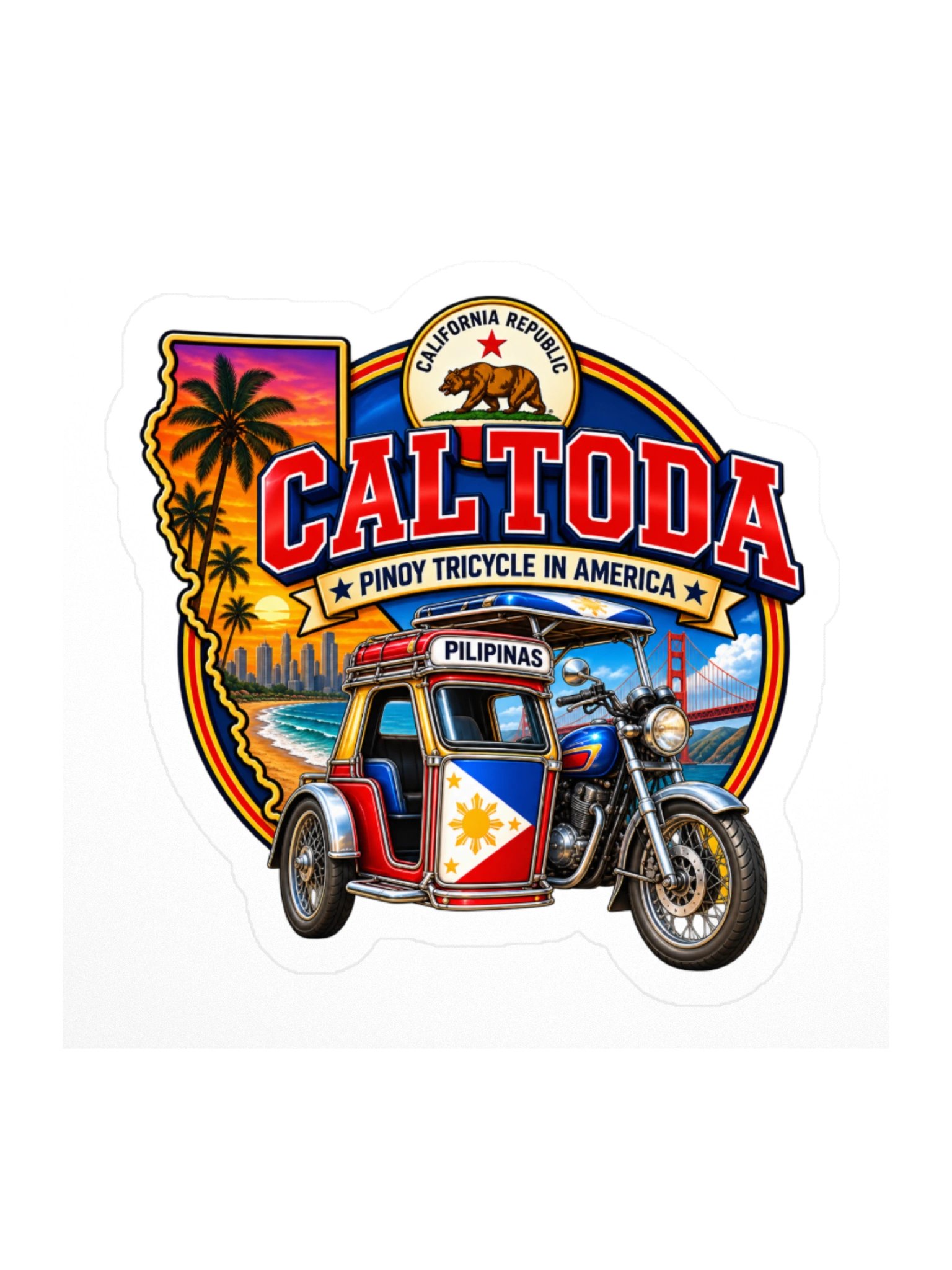 CAL TODA STICKERS (COST = $2.29) product image (1)