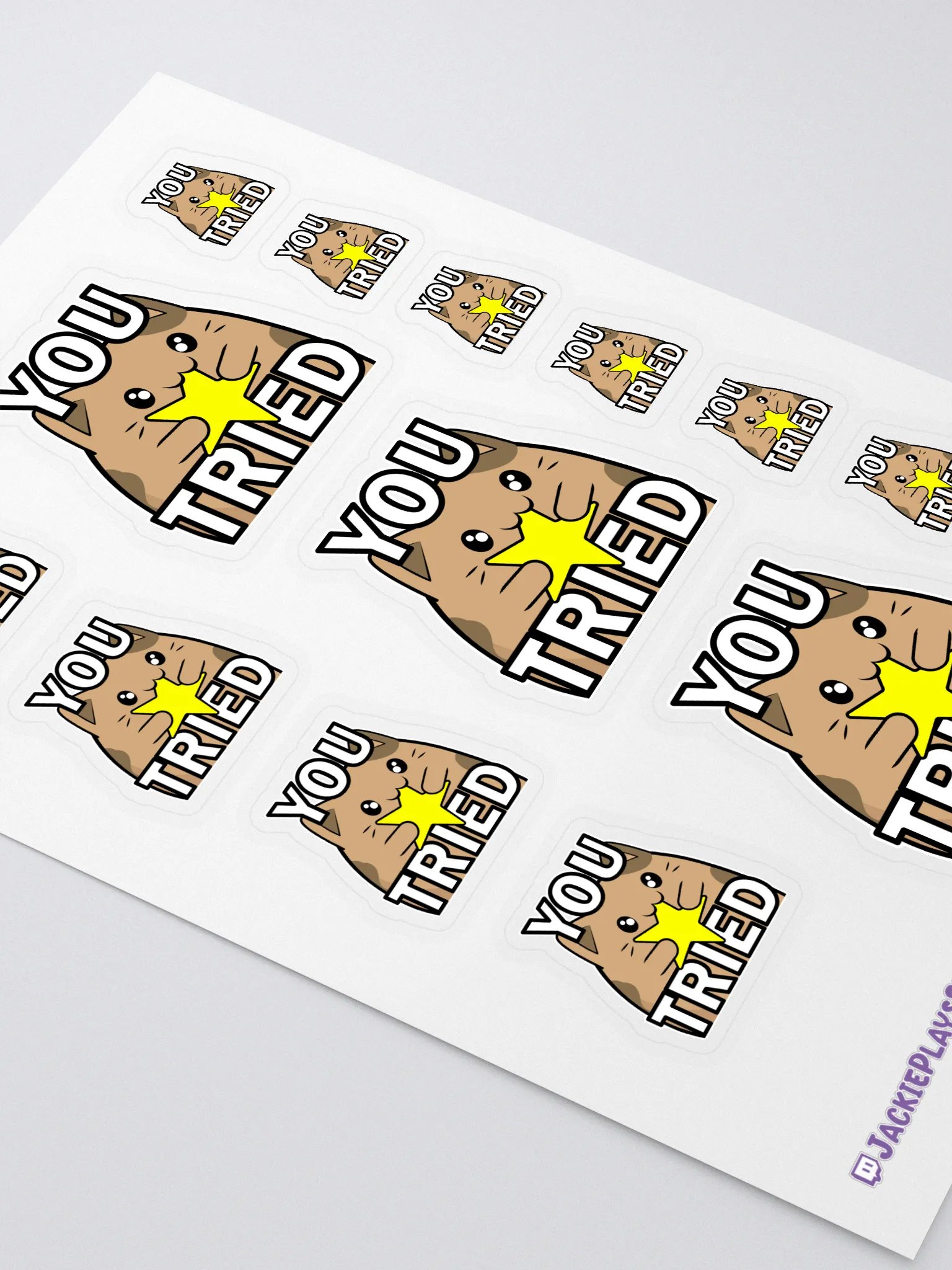 You Tried Sticker Sheet product image (2)