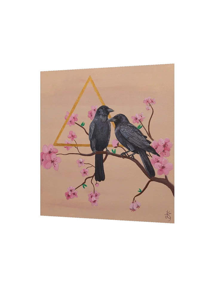 Sakura Crows Original Art Print product image (2)