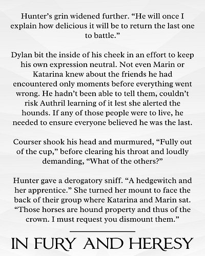 Week 18's snippet from the prologue of my m/m romantic fantasy wip, In Fury and Heresy.

#queerbooks #mmromance #queerfantasy...