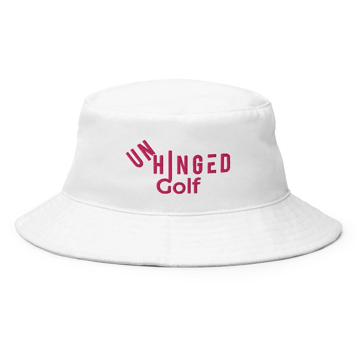 White UNHINGED Bucket Style Hat product image (1)