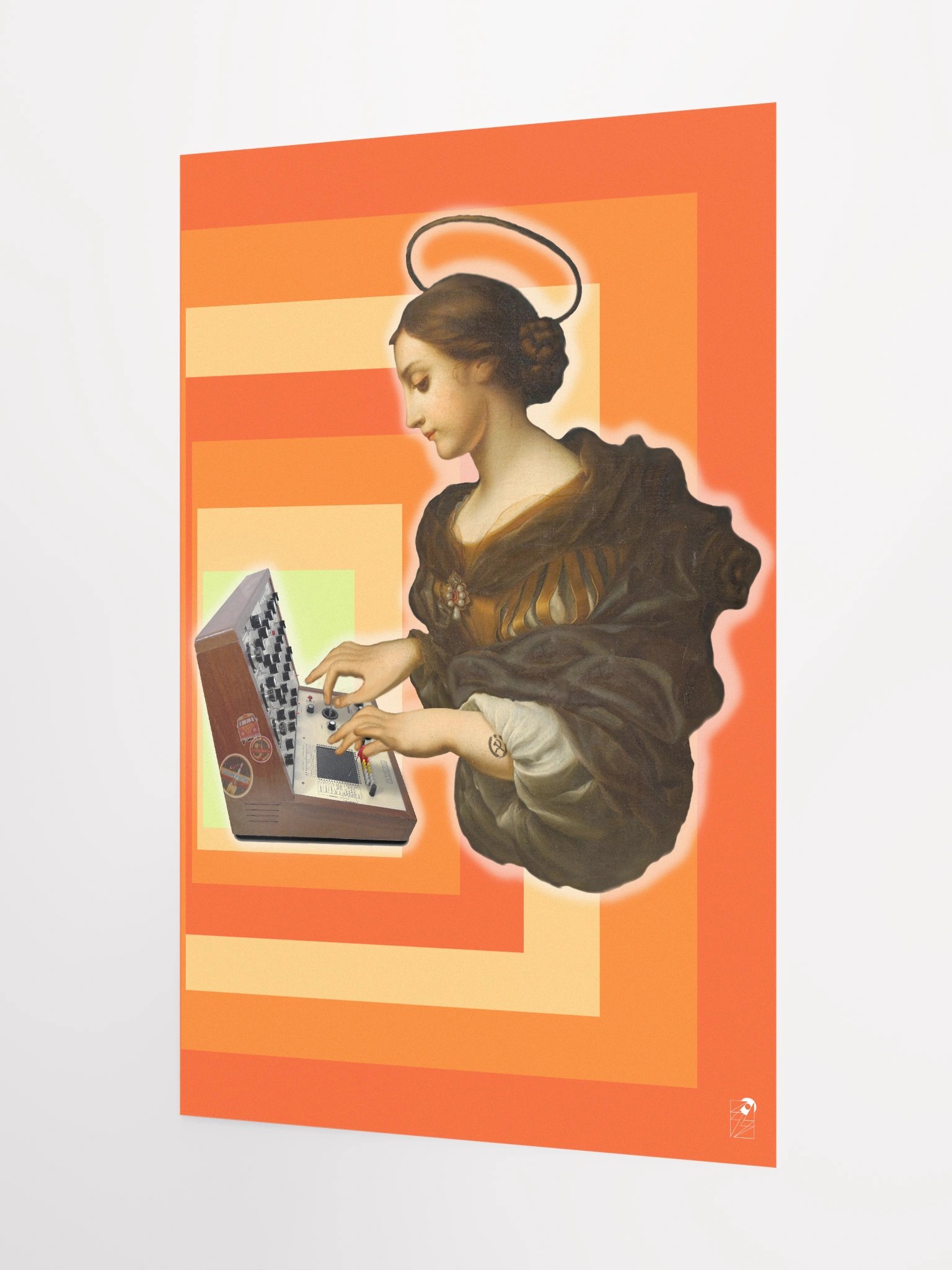 St Synthi Cecilia, The Putney (VCS 3) Synthi classic synth Tribute, Techno EDM Matte Paper Poster product image (3)