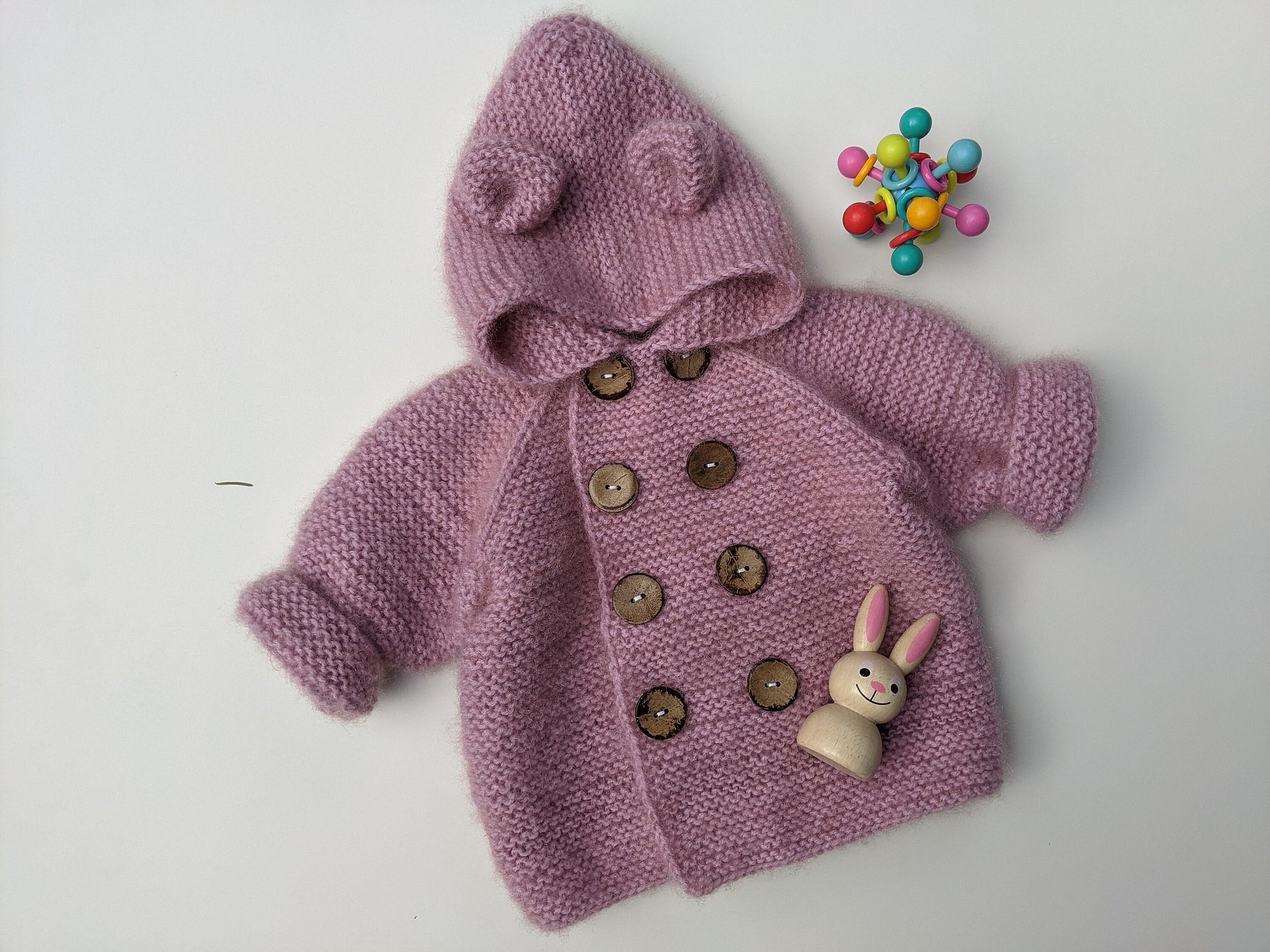 Baby Cardigan Knitting Pattern product image (4)