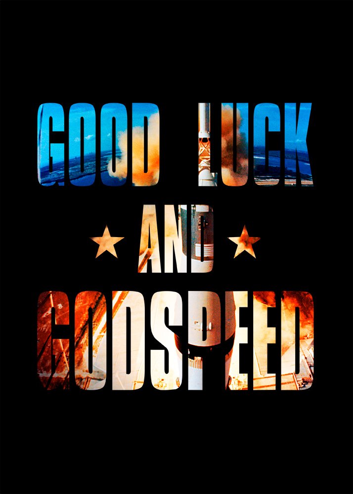 Good Luck and Godspeed / NASA — Short-Sleeve Unisex T-Shirt, Space T-Shirt, NASA Apollo product image (2)