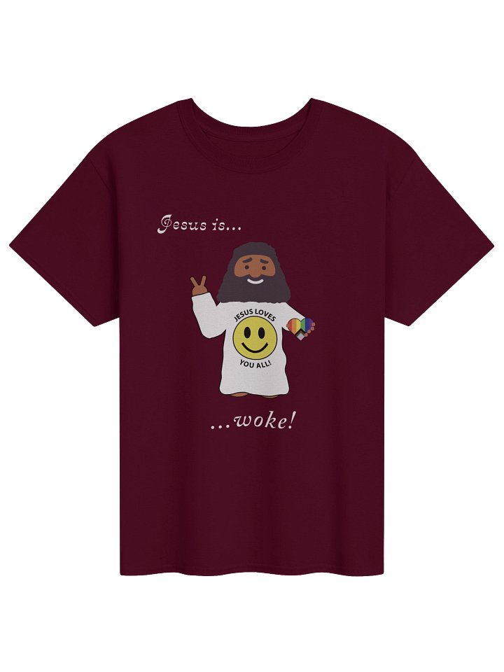 Jesus Is... Woke, Pride Heart - Adult T product image (1)