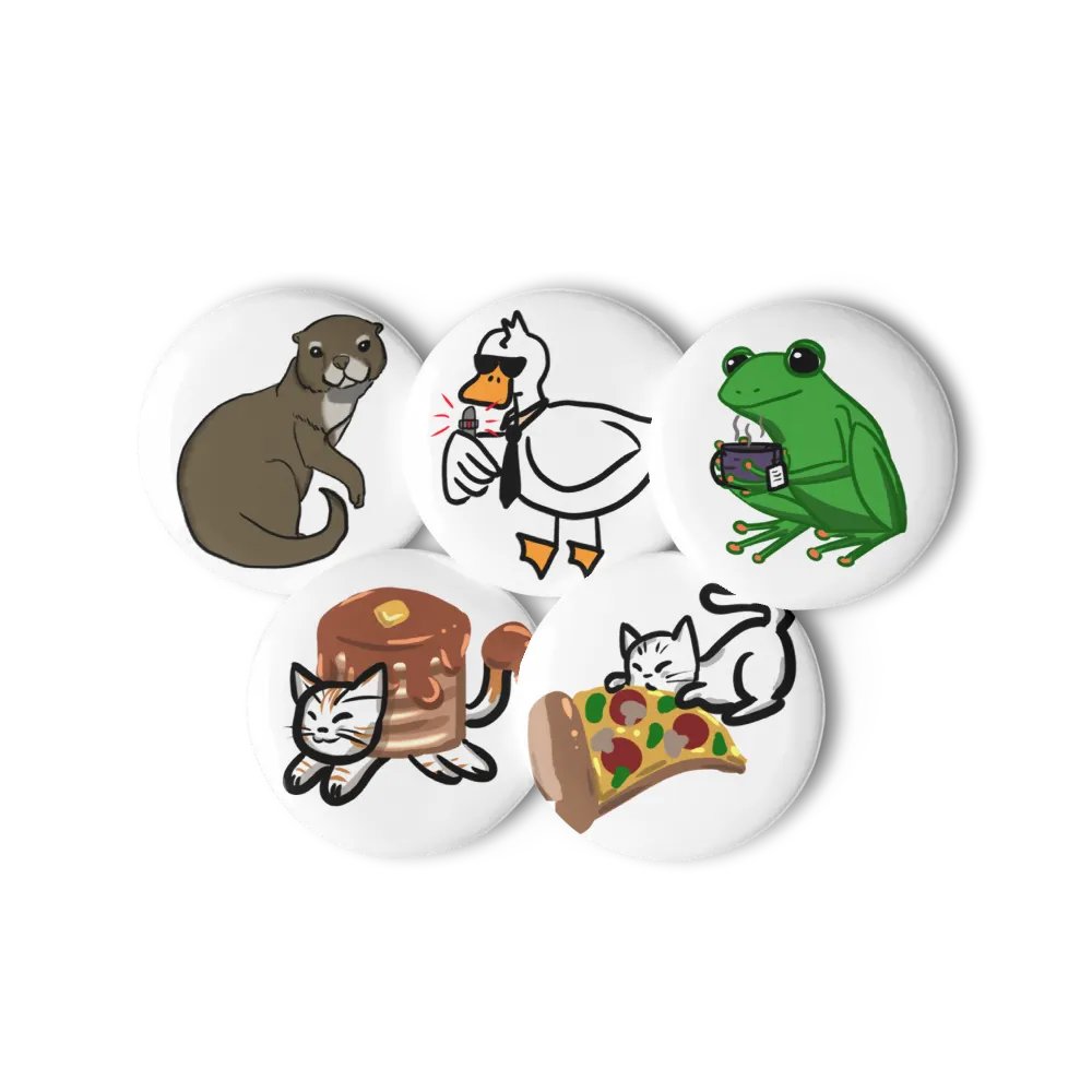 Luna Doodle Pin Button Set product image (11)