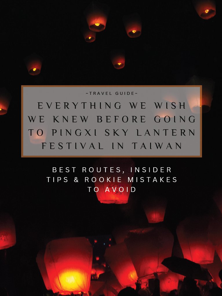 Everything We Wish We Knew Before Going to Pingxi Sky Lantern Festival in Taiwan product image (1)