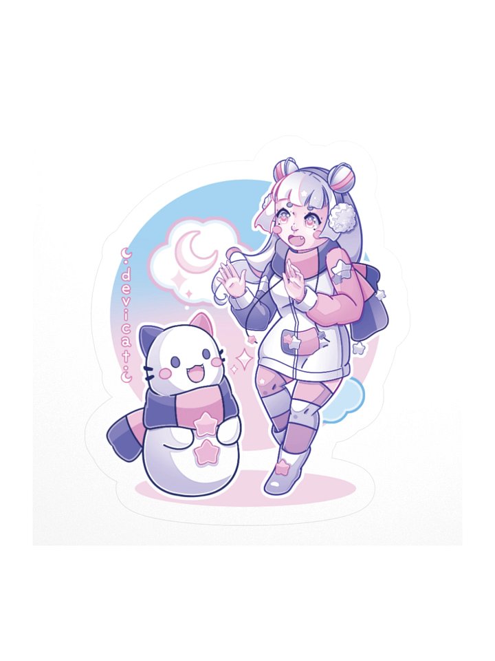 CandiCat SnowGirl & SnowCat 2025 Sticker product image (1)