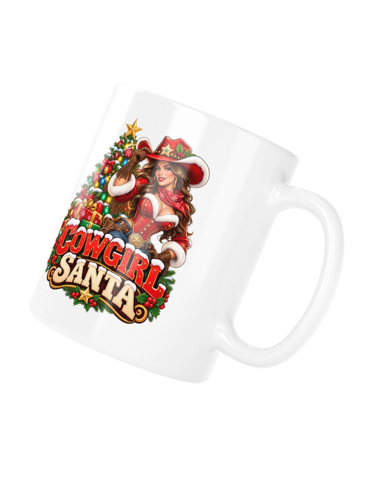 COWGIRL SANTA — CHRISTMAS WITH A LITTLE WESTERN ATTITUDE - MUG product image (11)