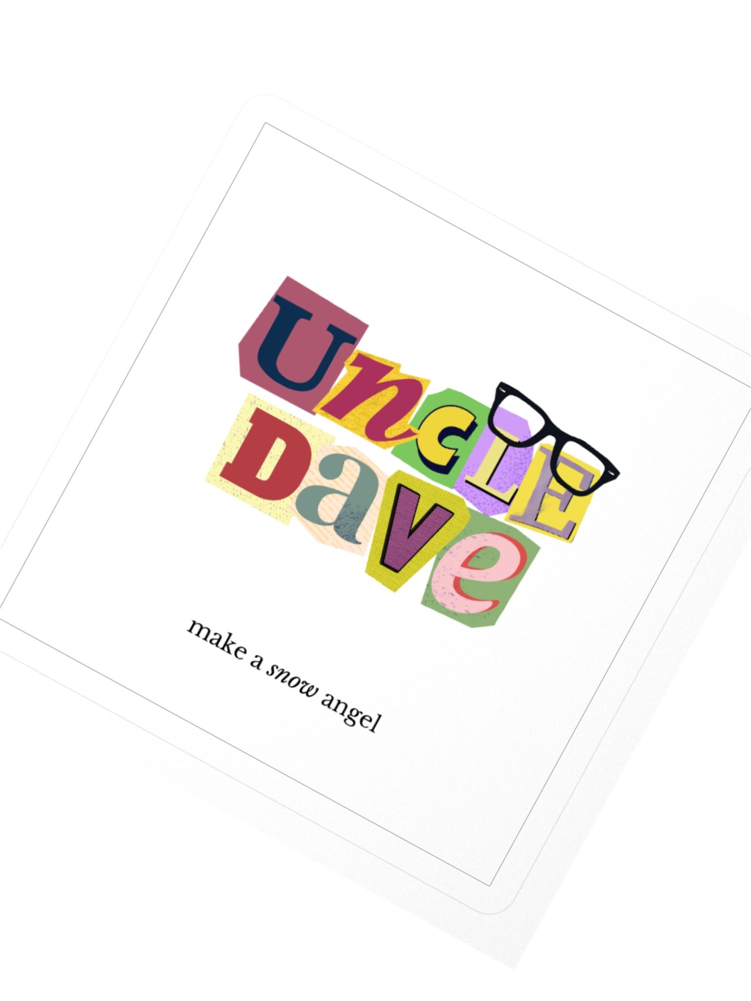 Uncle Dave Snow Angel Kiss Cut Sticker product image (3)