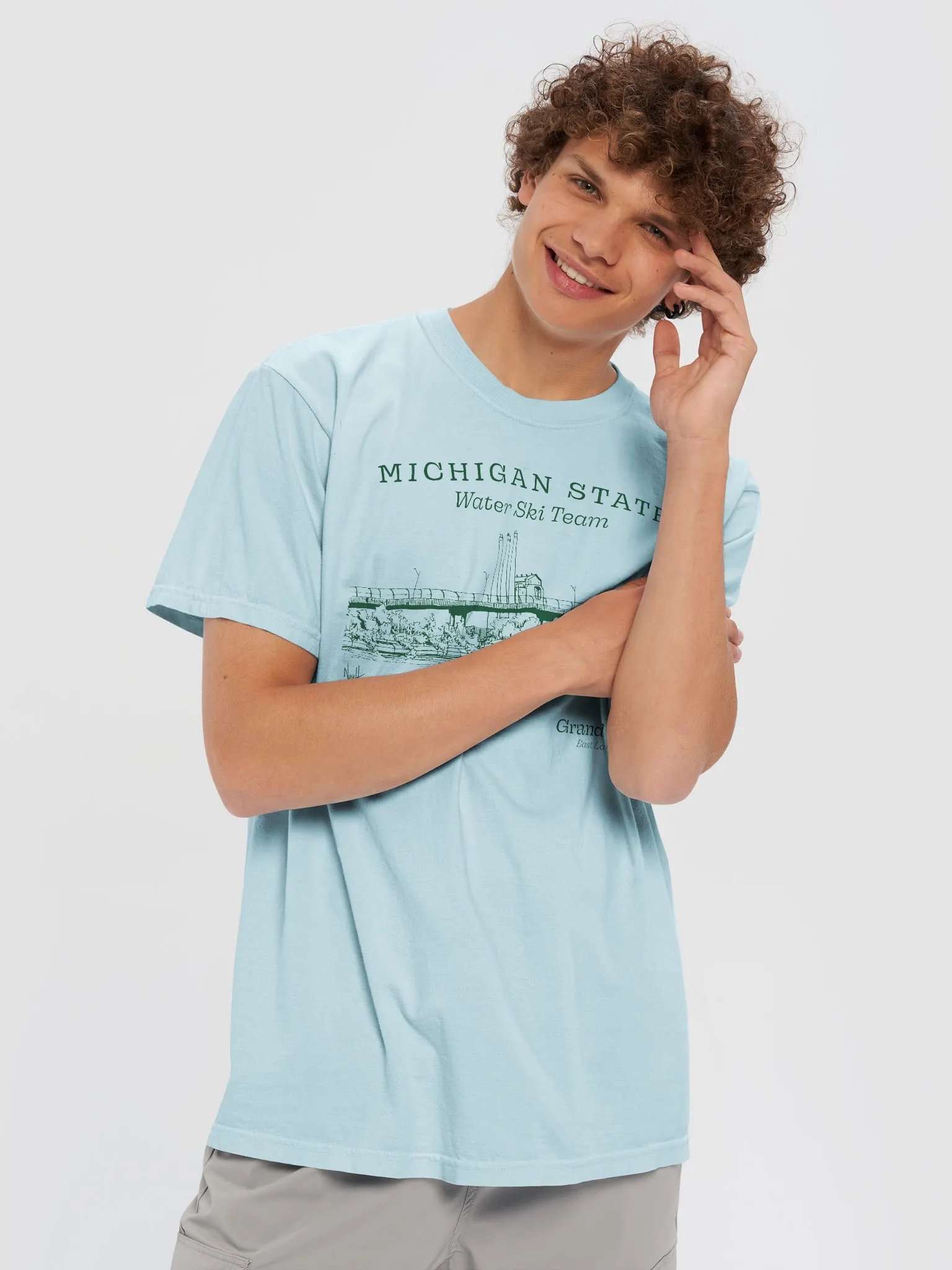MSU Waterski Scenic Tee (Light) product image (22)