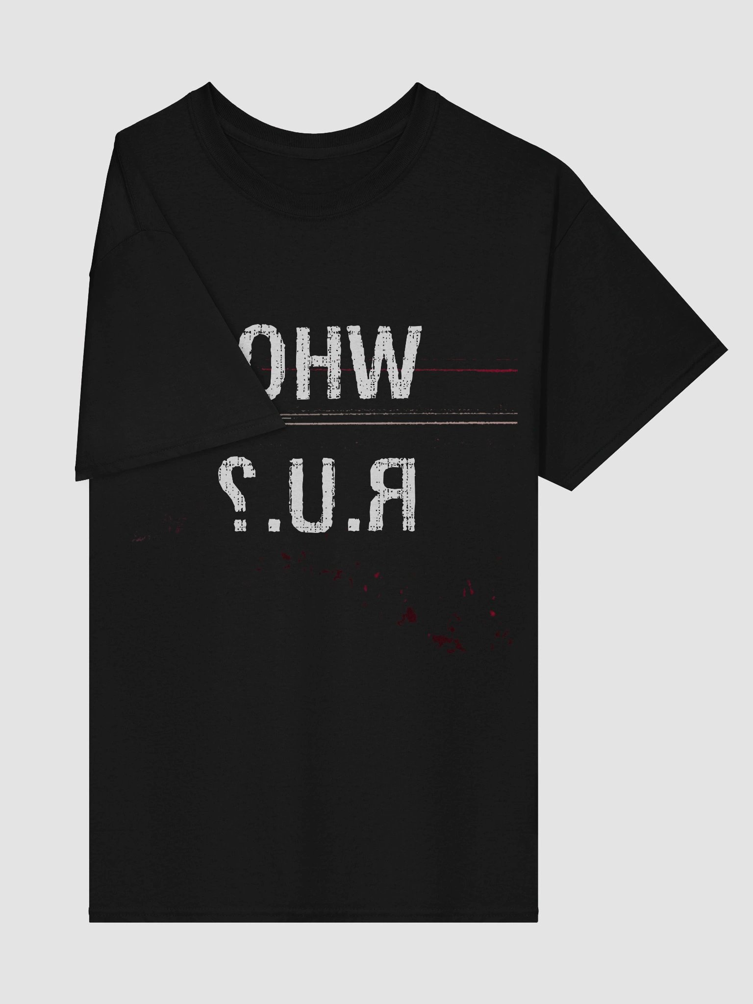 Who r u? | Release Artwork T-shirt (black) product image (4)