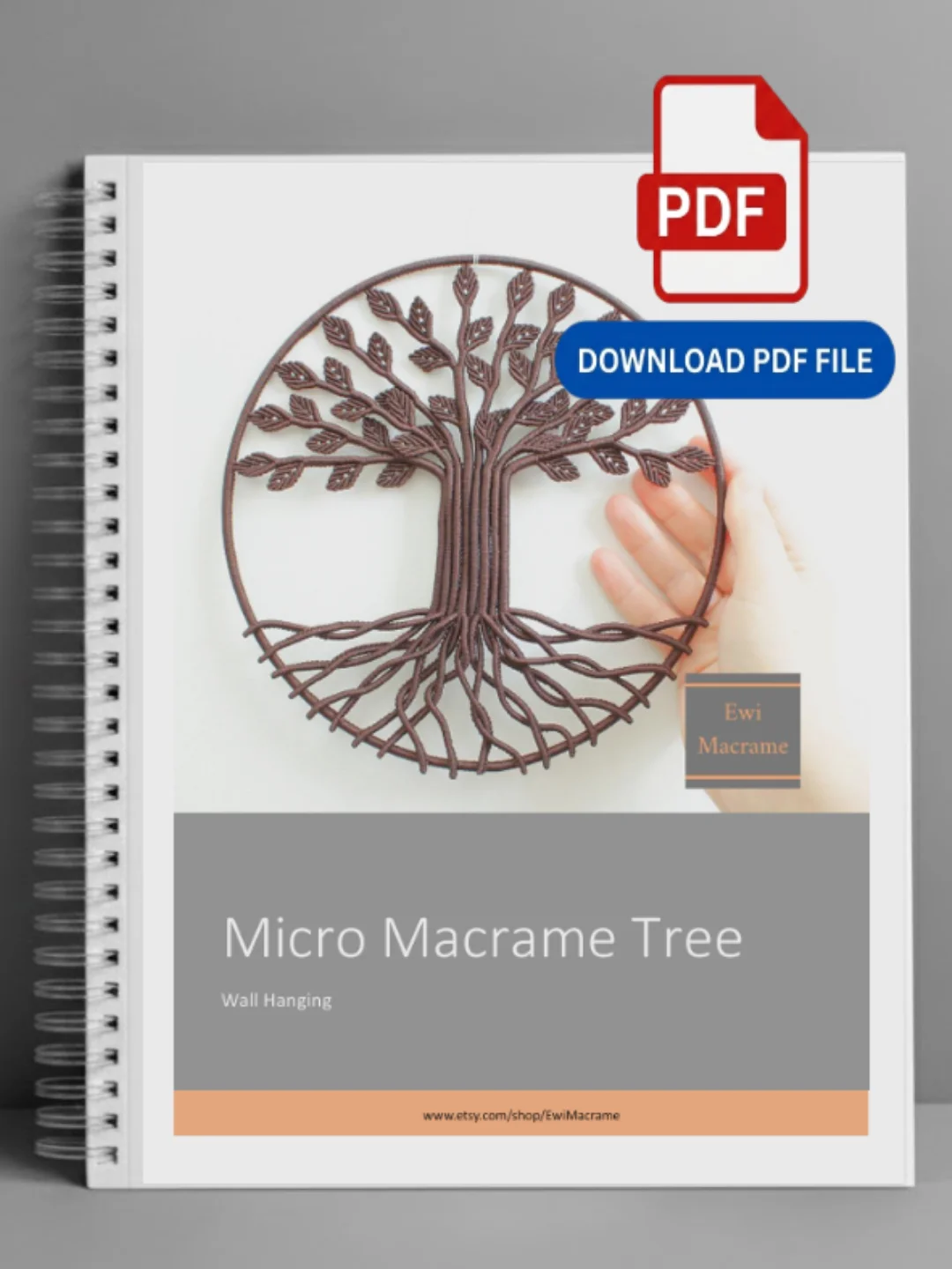 Micro Macrame Tree — Photo Tutorial product image (1)