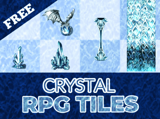 FREE RPG Maker Crystal Dungeon Mini-Tileset | Kokoro Reflections