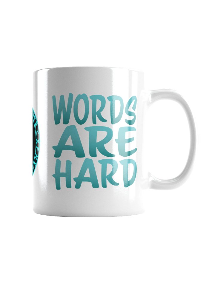 Words Are Hard Glossy Mug product image (1)
